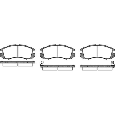 Sada brzdových platničiek kotúčovej brzdy REMSA 0191.12