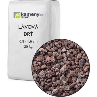 Kameny.cz Lávová kamenná drť Vyberte si balení: 20 kg – Zboží Dáma