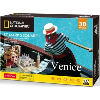 CubicFun 3D puzzle National Geographic: Náměstí svatého Marka 107 ks