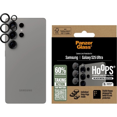 Panzer Протектор за камера PanzerGlass - Hoops, Galaxy S25 Ultra, черен (5715685017070)