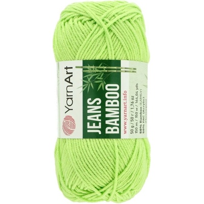 YarnArt Jeans Bamboo jablkovo zelená 136