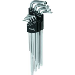 ASTA TOOLS Комплект дълги ключове торкс T10-T50 с отвор 9 бро Pro ASTA A-712TF3 05519 (A-712TF3)