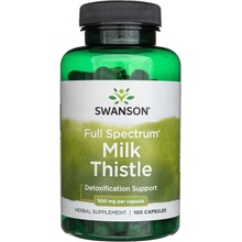 Swanson Ostropestřec Mariánský Milk Thistle 500 mg 100 kapsúl