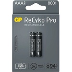 GP Batteries Акумулаторна батерия GP RECYKO+ PRO, AAA, 1.2V, 850mAh, NiMH, 2бр (BR-85AAAHCB-EB2)