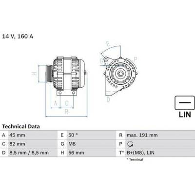 BOSCH Generátor 0986047500