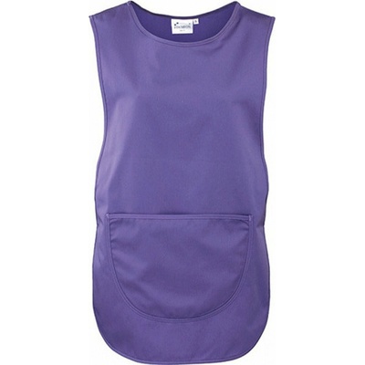Premier Workwear Dámský tabard s velkou nakládanou kapsou fialová Pantone 269 S PW171