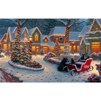 SunsOut - Puzzle Village Visitors - 550 piese