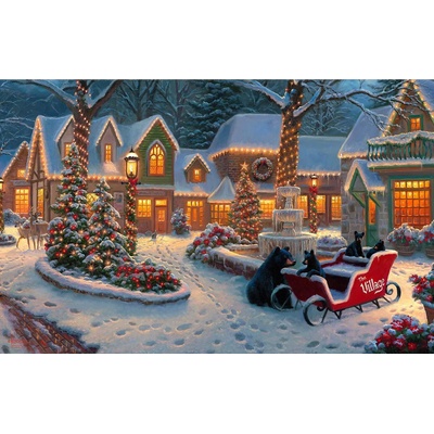 SunsOut - Puzzle Village Visitors - 550 piese