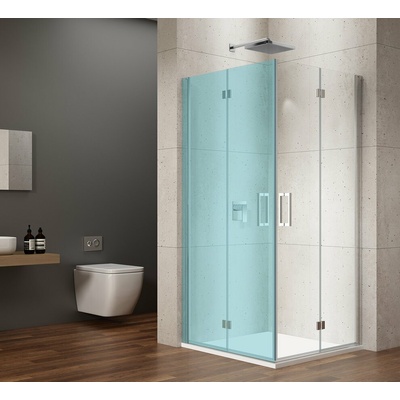 Gelco, LORO sprchové dvere skladacie pre rohový vstup 800 mm, číre sklo, GN4780