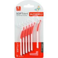 medzizubná kefka SOFTdent Butterfly mezizub. kartáček zahnutý S 6 ks