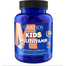 Natios Kids Magnesium Malate 250 mg jahoda 180 cmúľacích tabliet