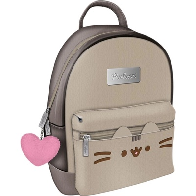 CurePink: | Batoh dámský Pusheen: Obličej (objem 10 litrů|22 x 26 x 18 cm) polyuretan [GP86901]