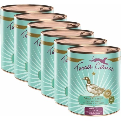 Terra Canis Grain-free Duck with pumpkin strawberry & elderflower 6 x 800 g