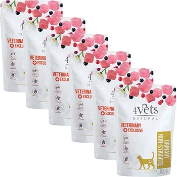 4Vets NATURAL 4Vets Cat Natural Veterinary Exclusive URINARY NON-STRUVITE 6 x 85 г