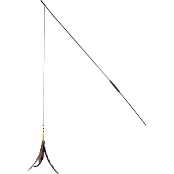 Flamingo cat toy - Играчка за котки - въдица с перо