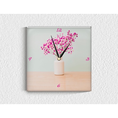 Стъклен стенен часовник 027