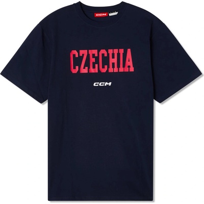 CCM pánské tričko Flag Tee Team CZE navy