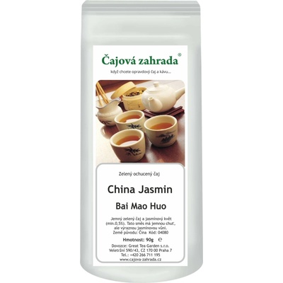 Čajová zahrada China Jasmín Bai Mao Huo jasmínový zelený čaj 1 kg