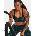 Under Armour Дамски сутиен Under Armour UA Infinity High Print Bra Under Armour | Cheren | ЖЕНИ | XS