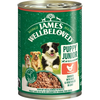 James Wellbeloved Junior Dog Hypoallergenic kuřecí v paštice 12 x 400 g