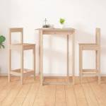 vidaXL Бар столове 2 бр 40x41, 5x112 см борово дърво масив (822142)