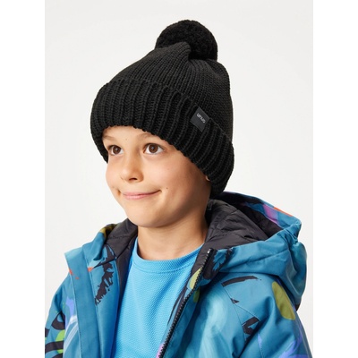 Bobble pletená černá