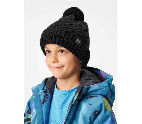 Bobble pletená černá