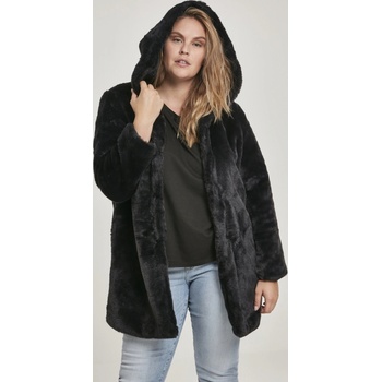 Urban Classics Ladies Hooded Teddy coat black