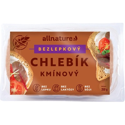 ALLNATURE Bezlepkový chlebík rasový 350 g