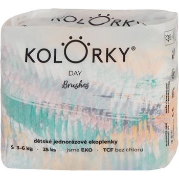 Kolorky Day Brushes еднократни ЕКО пелени размер S 3-6 Kg 25 бр