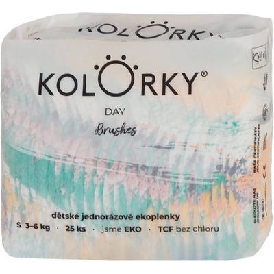 Kolorky Day Brushes еднократни ЕКО пелени размер S 3-6 Kg 25 бр