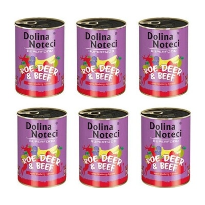Dolina Noteci Superfood srnčie a hovädzie 6 x 400 g