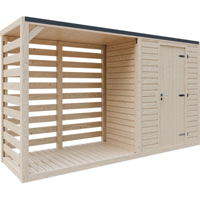 Dřevník MODERN se skladem na míru – Zboží Dáma