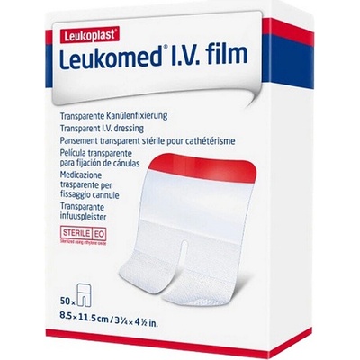 LEUKOMED I.V. Film sterilní krytí 8,5 x 11,5 cm 50 ks