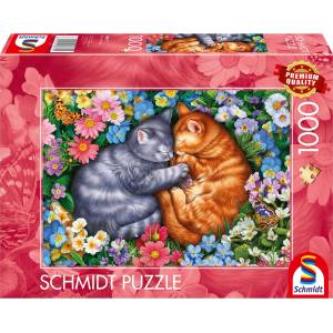 Schmidt Spiele Пъзел Schmidt от 1000 части - Спящи пухкави мъничета (58875)