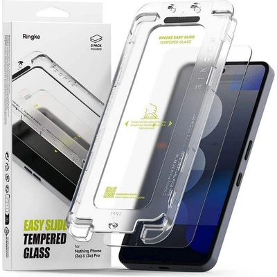 Ringke Стъклен Протектор за Nothing Phone 3A Pro/ 3A, Ringke Easy Slide Glass 2бр. , Прозрачен (8800293853695)