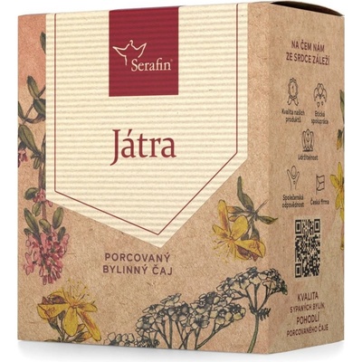 Serafin JÁTRA bylinný čaj PORCOVANÝ 15 X 2,5 g