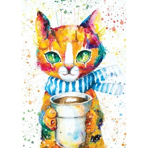Magnolia - Puzzle Colorful Cat - 1 000 piese