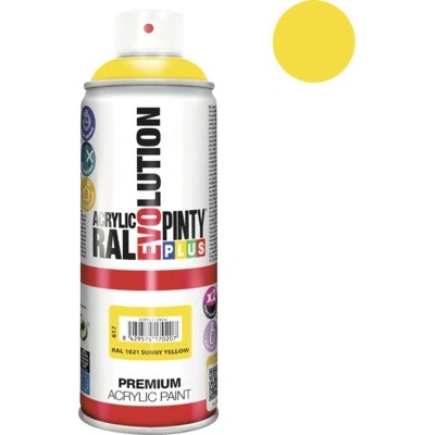Pintyplus Evo farba v spreji 400 ml RAL 1021 žltá horčicová