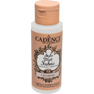 Farba na textil CADENCE STYLE MATT FABRIC 59 ml matná biela