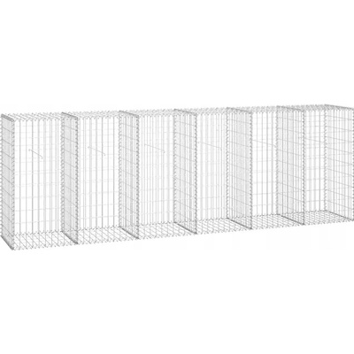 zahrada-XL Gabionová zeď s víky z pozinkované oceli 300 x 50 x 100 cm