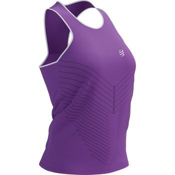 Compressport Performance Singlet W Royal Lilac/White S Спортни топове без ръкави за бягане (AW00095B3042S)