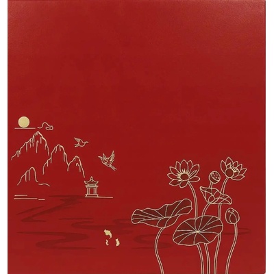 Fotoalbum 10x15 pre 500 fotiek Lotus-red