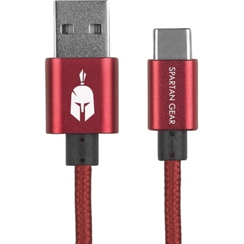 Image 1 of Spartan Gear Кабел Spartan Gear, от USB A(м) към USB C(м), 2m, червен