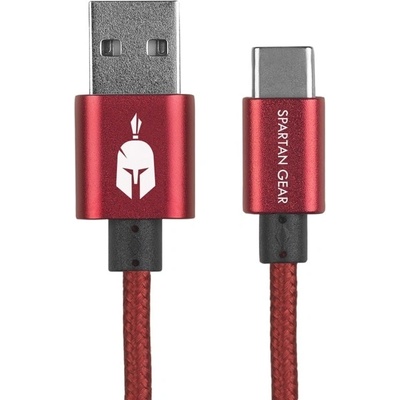 Spartan Gear Кабел Spartan Gear, от USB A(м) към USB C(м), 2m, червен
