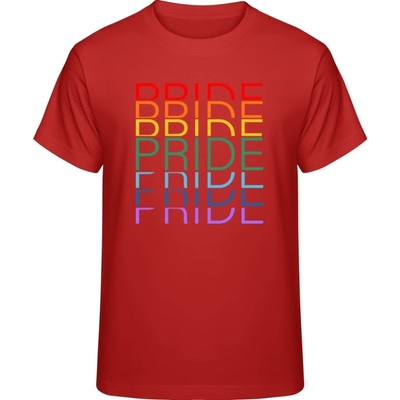 Premium tričko Dúhový dizajn Pride Pride Pride ohnivé červené