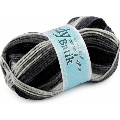 Pletací příze Lady Batik de Luxe 100 g - 5 (605) zelená