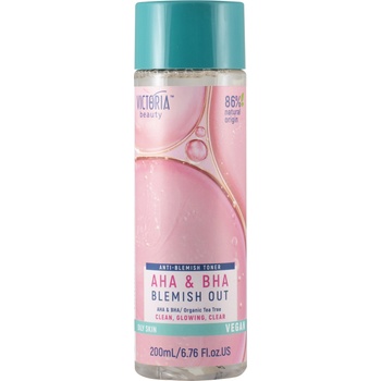 Victoria Beauty Blemish Out Пилинг тоник за лице против пъпки с AHA & BHA, 200 ml