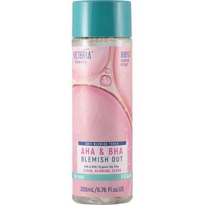 Victoria Beauty Blemish Out Пилинг тоник за лице против пъпки с AHA & BHA, 200 ml