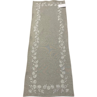 TiaHome Vyšívaný ubrus Gloriette 40x110 cm